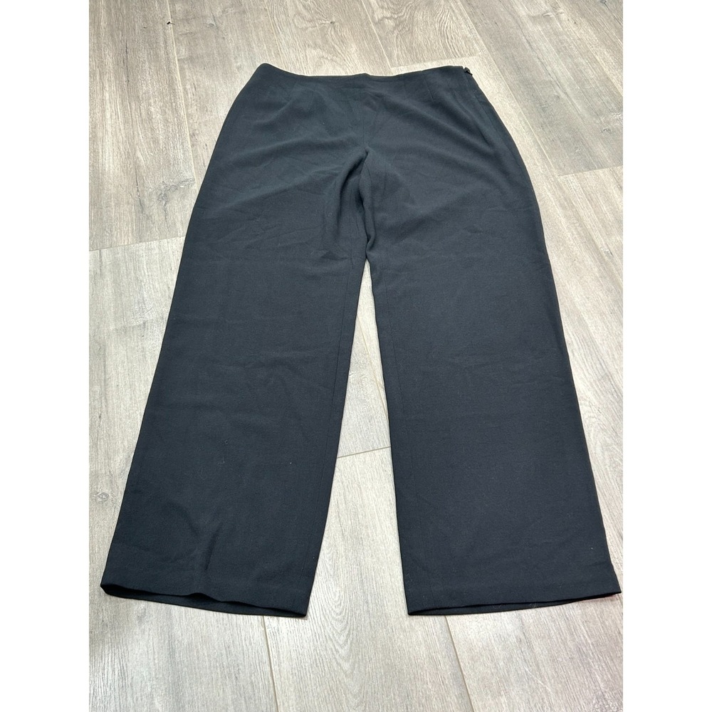 J.‎ Jill Pants Womens 10 Petite Black Stretch Wide Leg Office Classic Business
